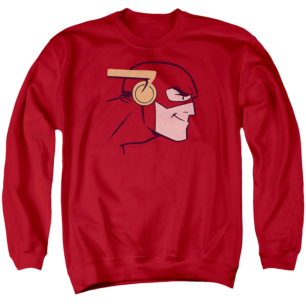 Justice League Cooke Head Mens Crewneck Sweatshirt Red