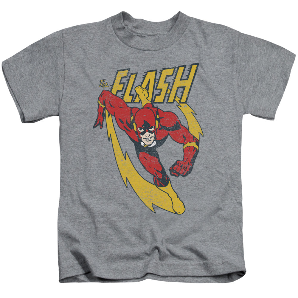 Justice League Lightning Trail Juvenile Kids Youth T Shirt Athletic Heather