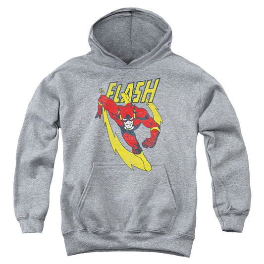 Justice League Lightning Trail Kids Youth Hoodie Athletic Heather
