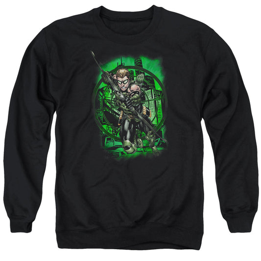 Justice League in My Sight Mens Crewneck Sweatshirt Black
