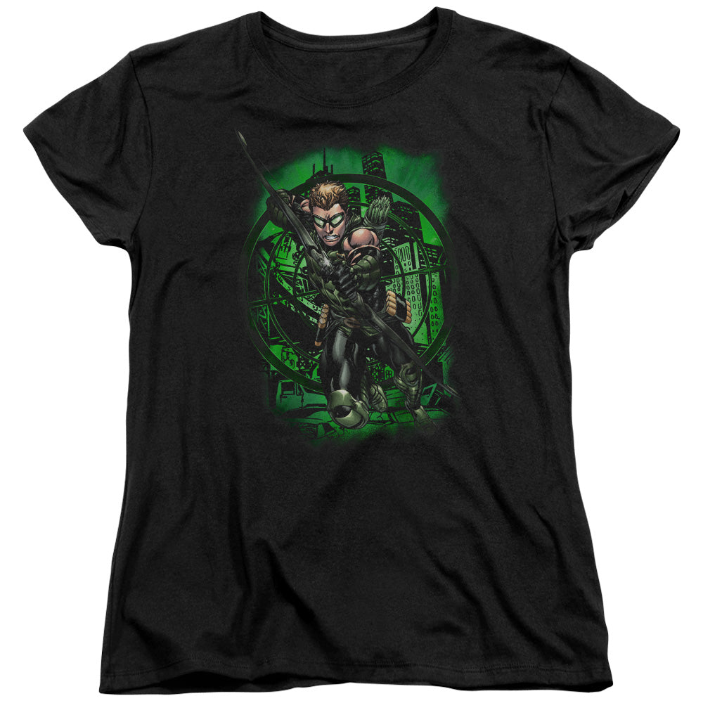 Justice League in My Sight Womens T Shirt Black