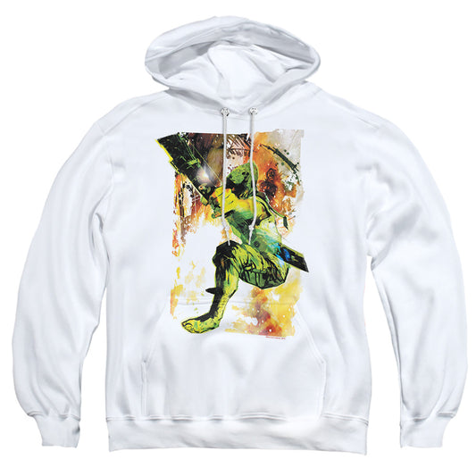 Jla Painted Archer Mens Hoodie White