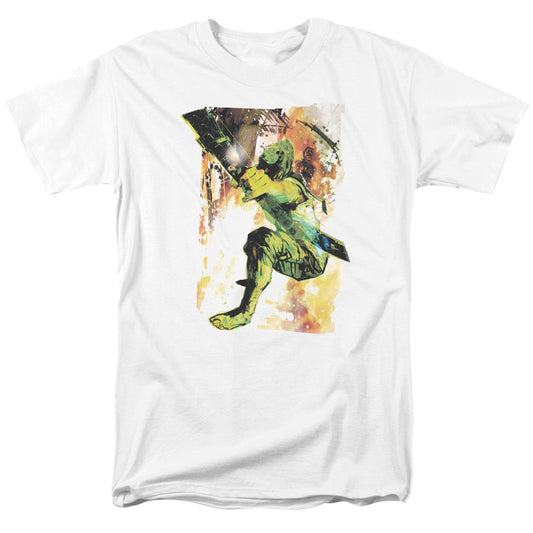 Jla Painted Archer Mens T Shirt White