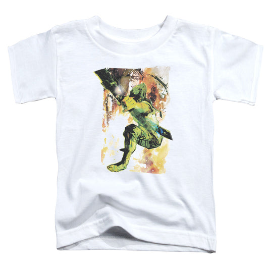 Justice League Painted Archer Toddler Kids Youth T Shirt White