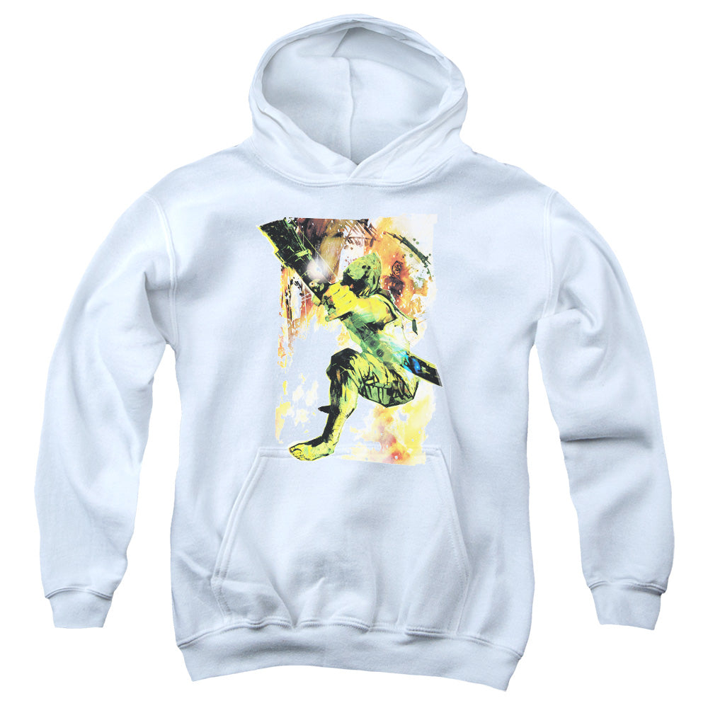 Justice League Painted Archer Kids Youth Hoodie White