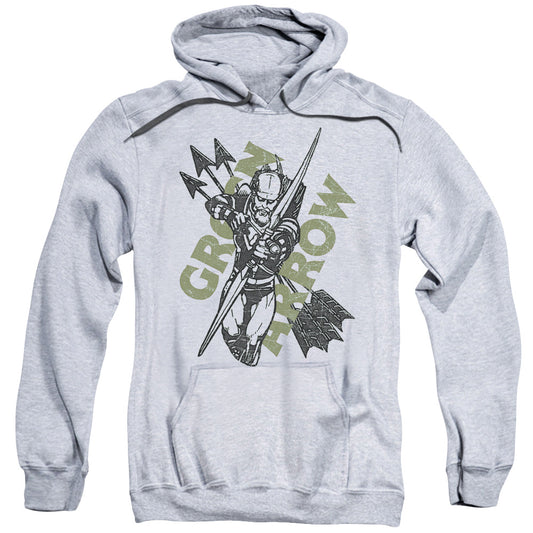 Justice League Archers Arrows Mens Hoodie Athletic Heather