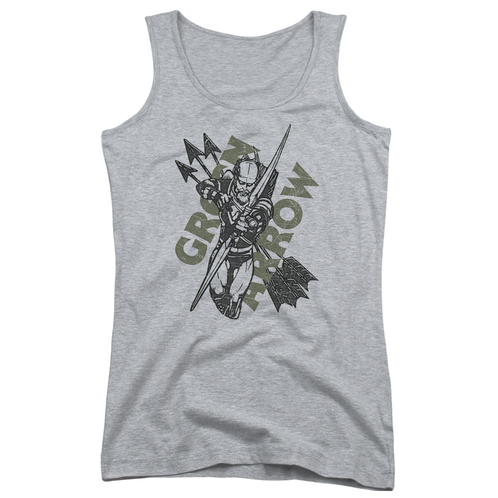 Justice League Archers Arrows Womens Tank Top Shirt Athletic Heather