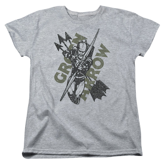 Justice League Archers Arrows Womens T Shirt Athletic Heather