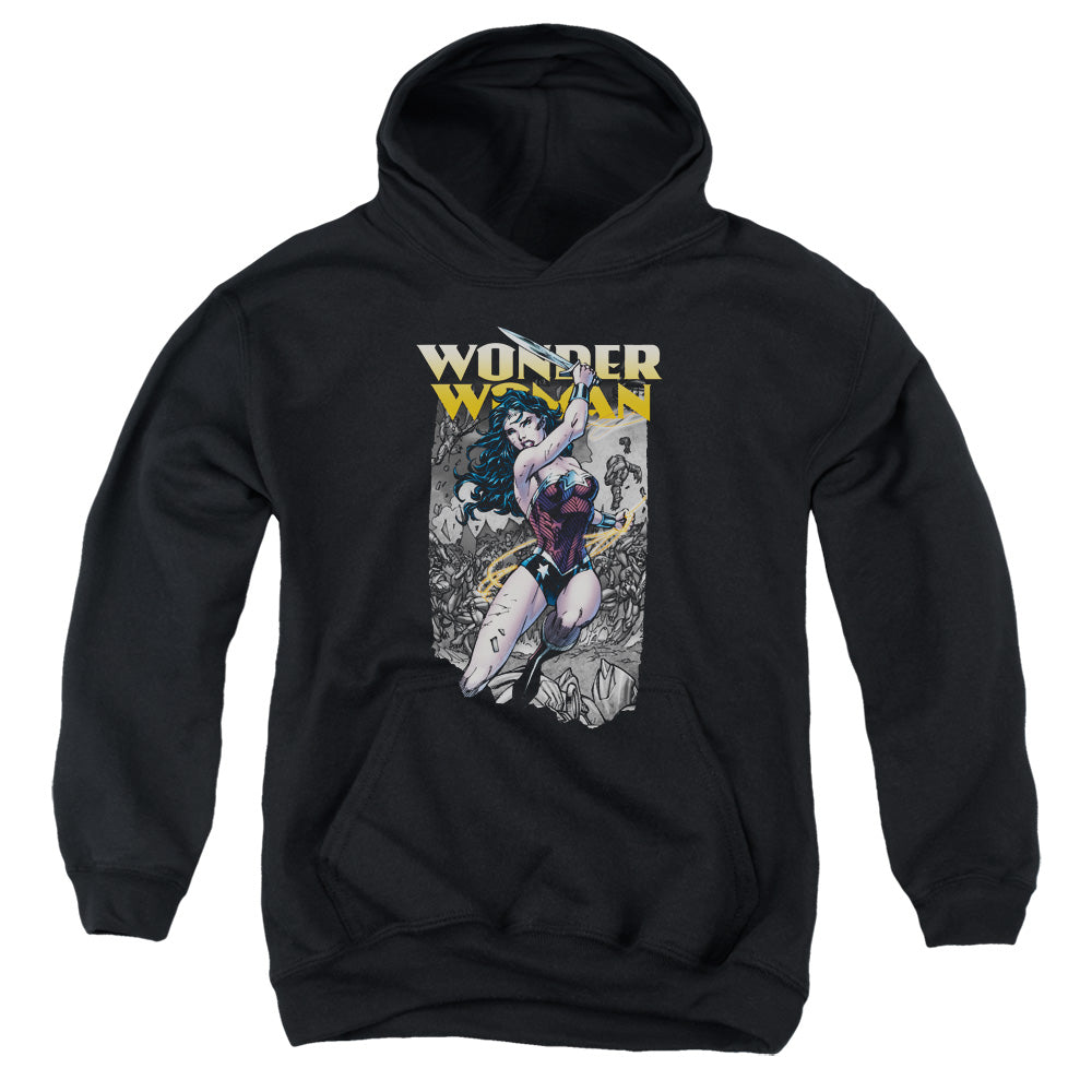 Justice League Wonder Slice Kids Youth Hoodie Black