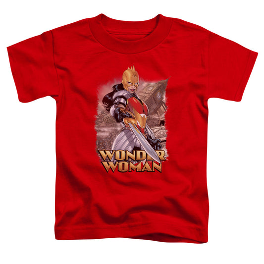 Justice League Wonder Woman Toddler Kids Youth T Shirt Red