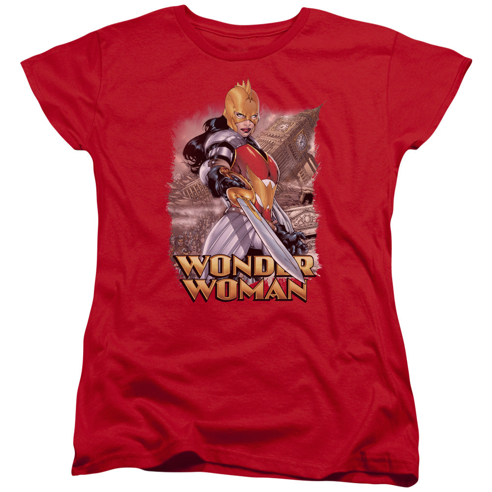 Justice League Wonder Woman Womens T Shirt Red