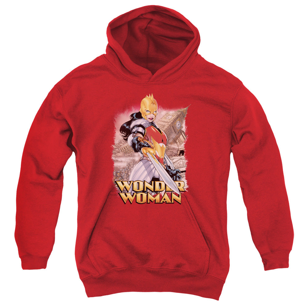 Justice League Wonder Woman Kids Youth Hoodie Red