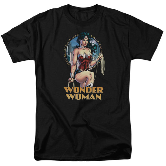 Justice League City Warrior Mens T Shirt Black