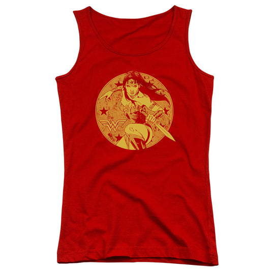 Justice League Young Wonder Womens Tank Top Shirt Red