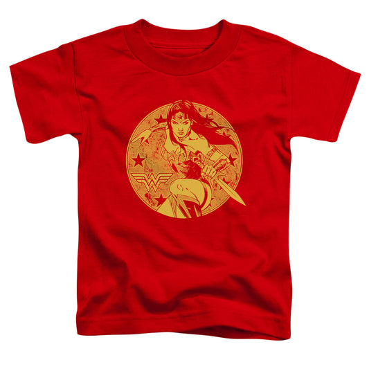Justice League Young Wonder Toddler Kids Youth T Shirt Red