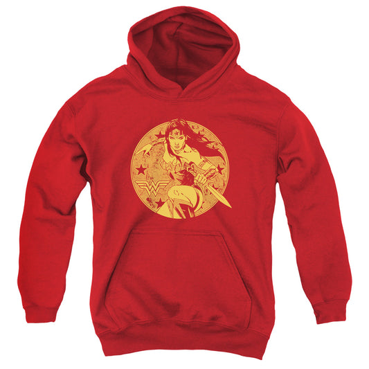 Justice League Young Wonder Kids Youth Hoodie Red
