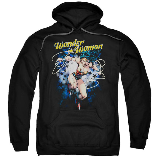 Justice League Starburst Mens Hoodie Black
