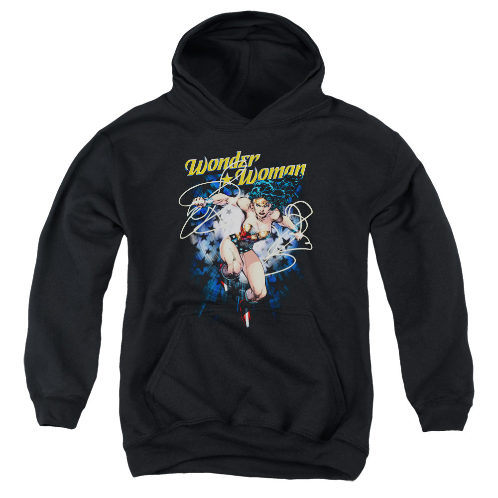 Justice League Starburst Kids Youth Hoodie Black