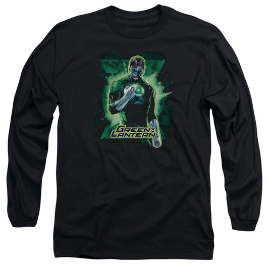 Justice League Gl Brooding Mens Long Sleeve Shirt Black