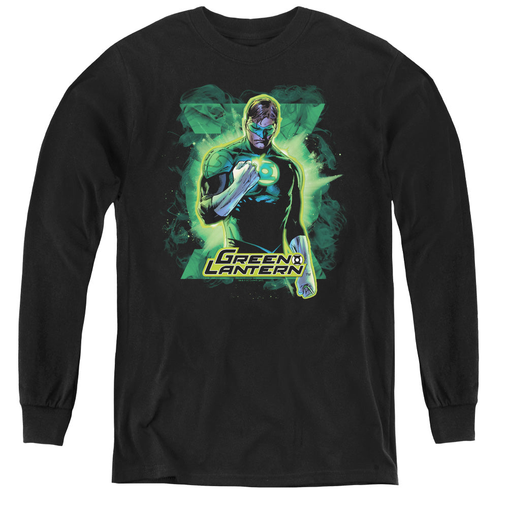 Justice League Gl Brooding Long Sleeve Kids Youth T Shirt Black