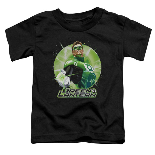 Justice League Green Static Toddler Kids Youth T Shirt Black
