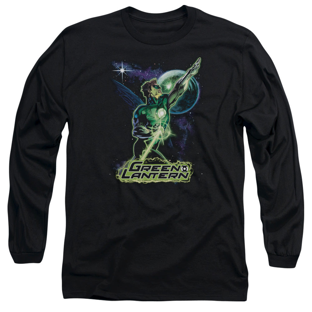 Justice League Hal Galaxy Mens Long Sleeve Shirt Black