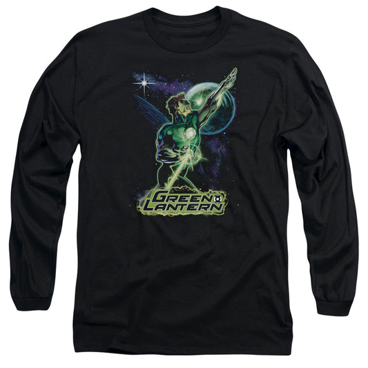 Justice League Hal Galaxy Mens Long Sleeve Shirt Black