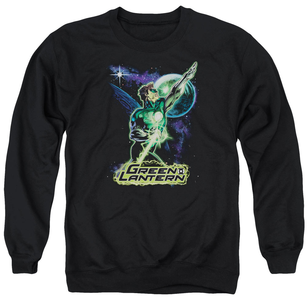 Justice League Hal Galaxy Mens Crewneck Sweatshirt Black