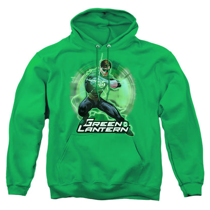 Justice League Of America Spin Mens Hoodie Kelly Green Officially Licensed