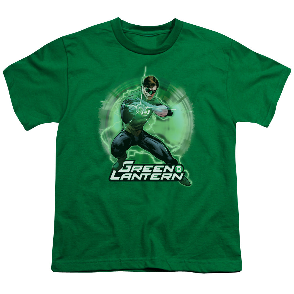 Justice League Spin Kids Youth T Shirt Kelly Green
