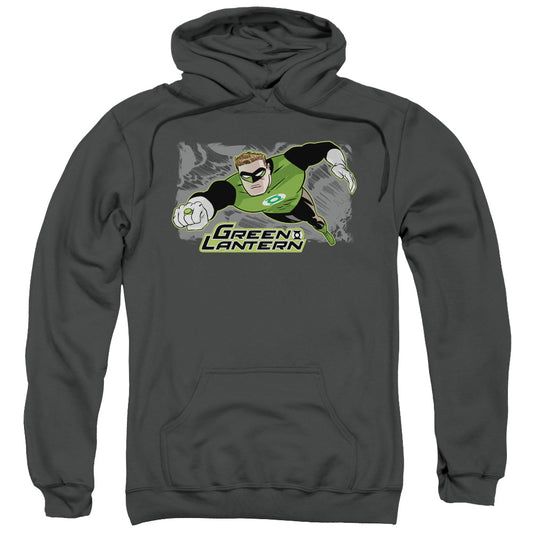 Justice League Space Cop Mens Hoodie Charcoal