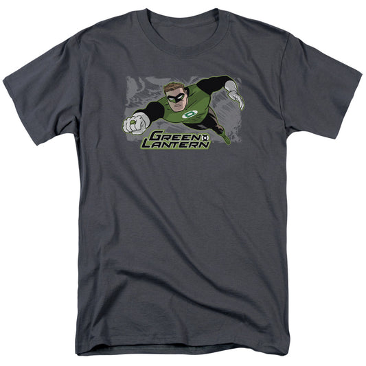 Justice League Space Cop Mens T Shirt Charcoal