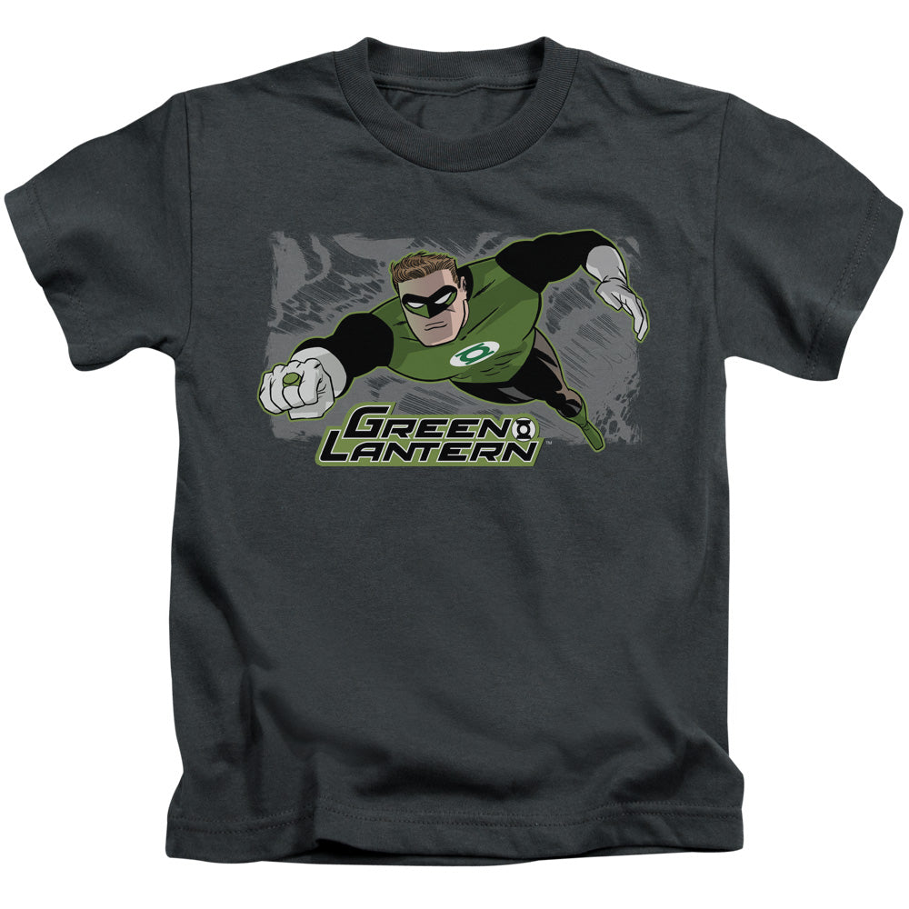 Justice League Space Cop Juvenile Kids Youth T Shirt Charcoal