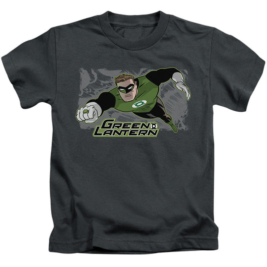 Justice League Space Cop Juvenile Kids Youth T Shirt Charcoal
