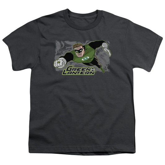Justice League Space Cop Kids Youth T Shirt Charcoal