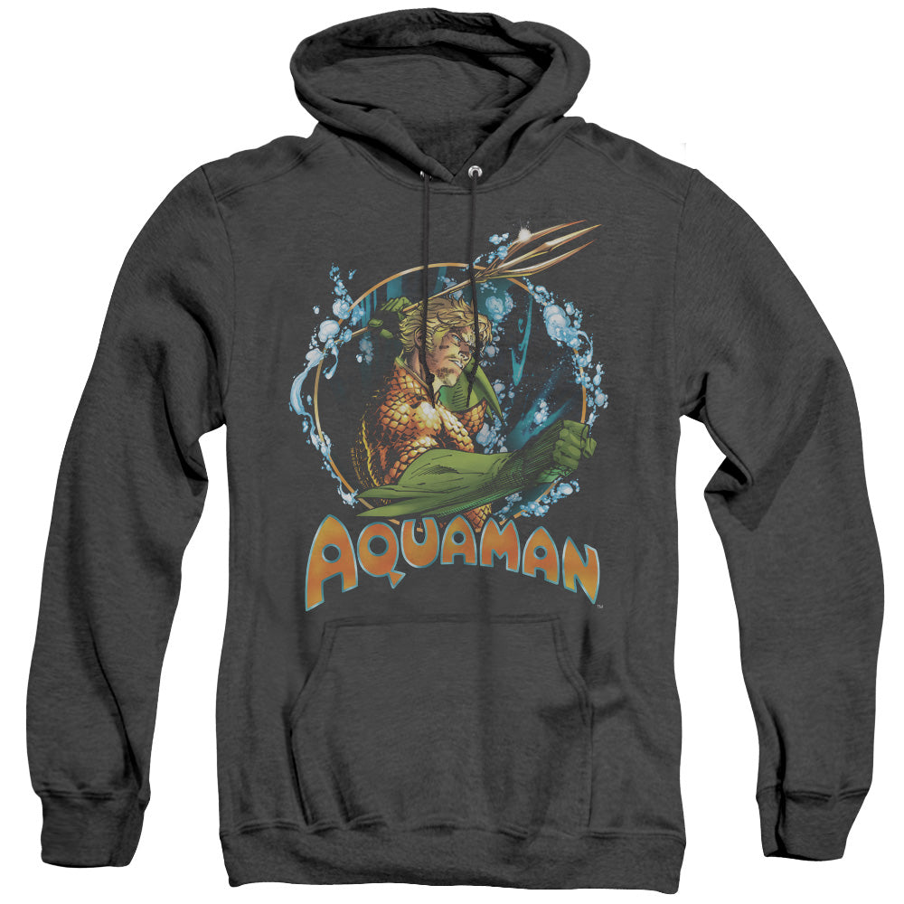 Justice League Ruler of the Seas Heather Mens Hoodie Black