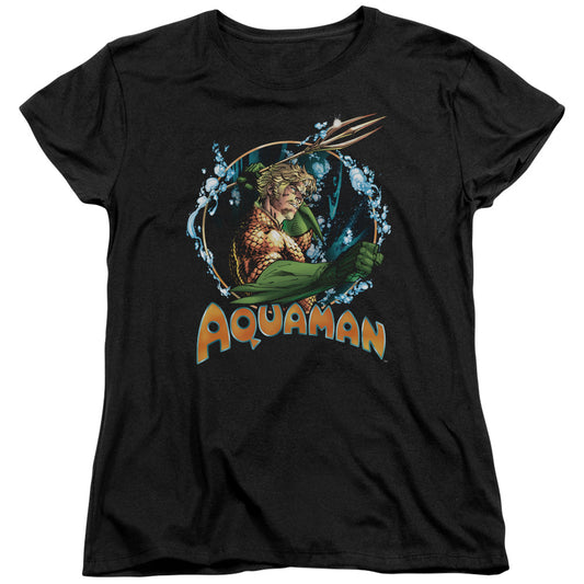 Justice League Ruler of the Seas Womens T Shirt Black