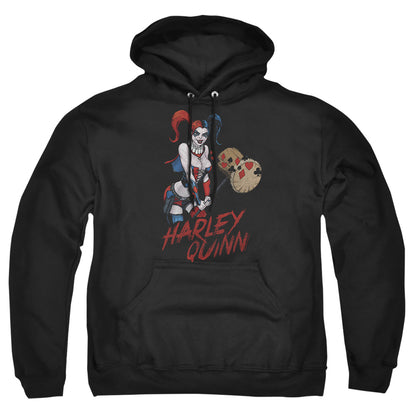 Justice League Of America Harley Hammer Mens Hoodie Black Officially Licensed