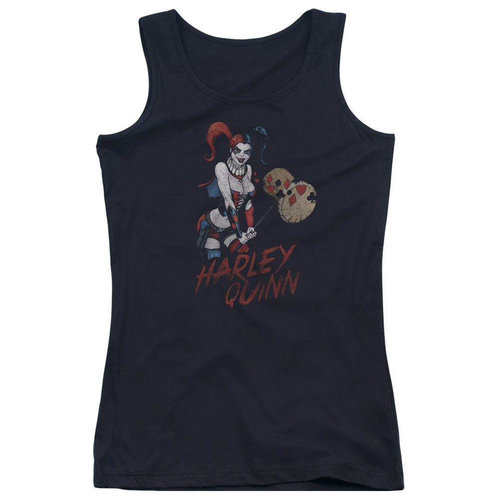 Justice League Harley Hammer Womens Tank Top Shirt Black