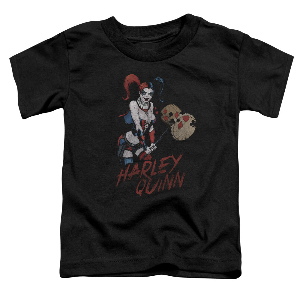 Justice League Harley Hammer Toddler Kids Youth T Shirt Black
