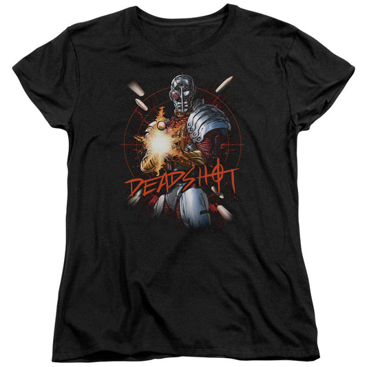 Justice League Deadshot Womens T Shirt Black