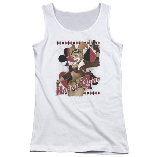 Justice League Harley Bombshetll Womens Tank Top Shirt White