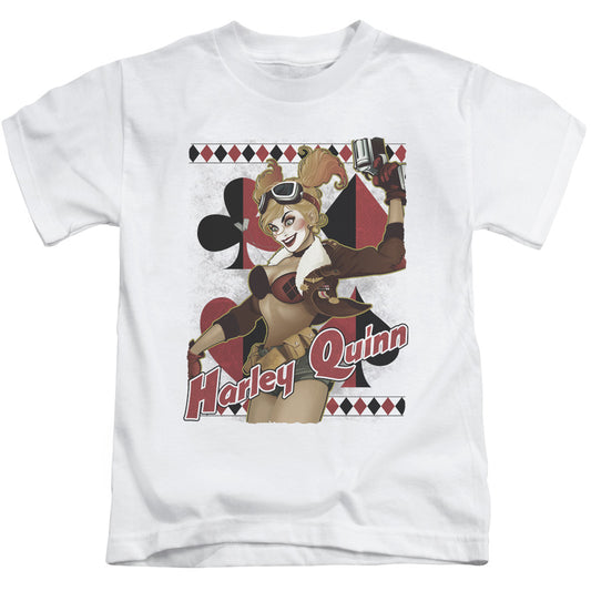 Justice League Harley Bombshetll Juvenile Kids Youth T Shirt White