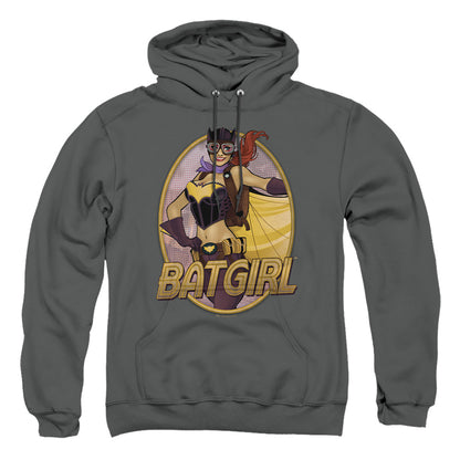 Justice League Of America Batgirl Bombshell Mens Hoodie Charcoal Officially Licensed