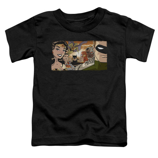 Justice League Cinematic League Toddler Kids Youth T Shirt Black