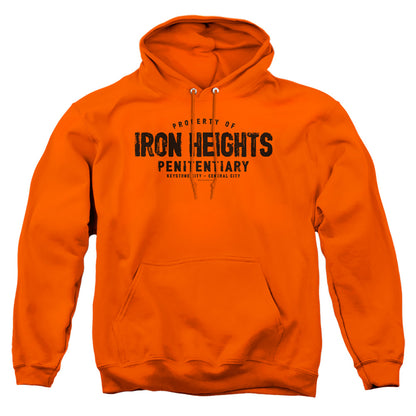 Justice League Of America Iron Heights Mens Hoodie Orange Officially Licensed