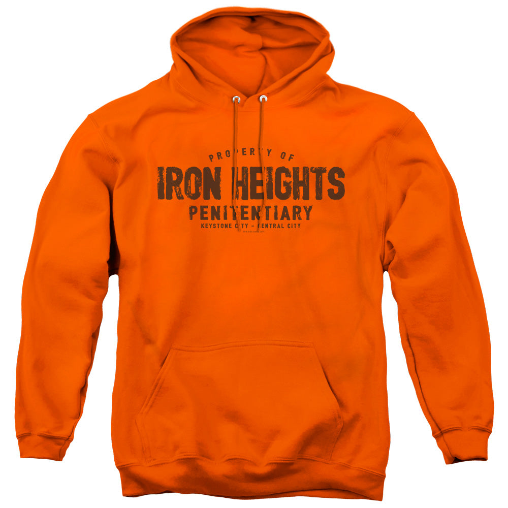 Justice League Iron Heights Mens Hoodie Orange