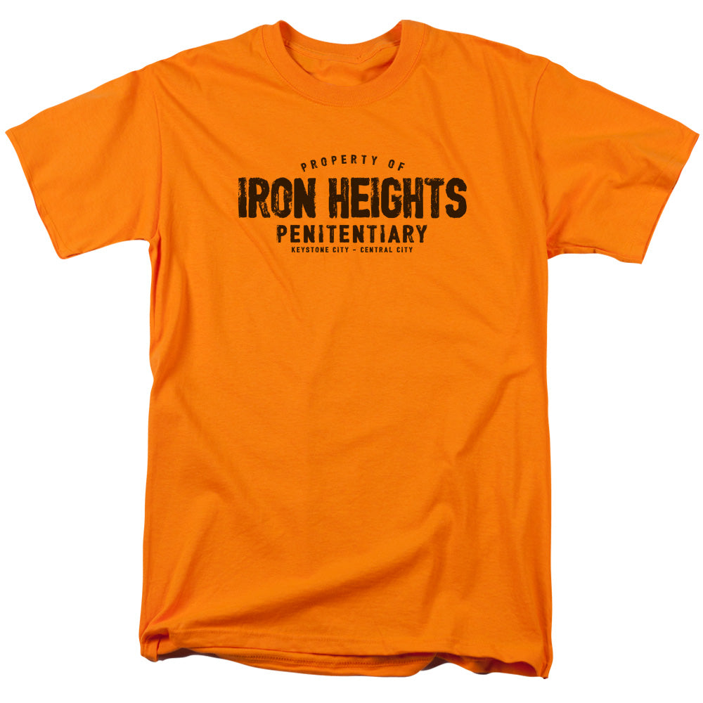 Justice League Of America Iron Heights Mens T Shirt Orange Officially Licensed
