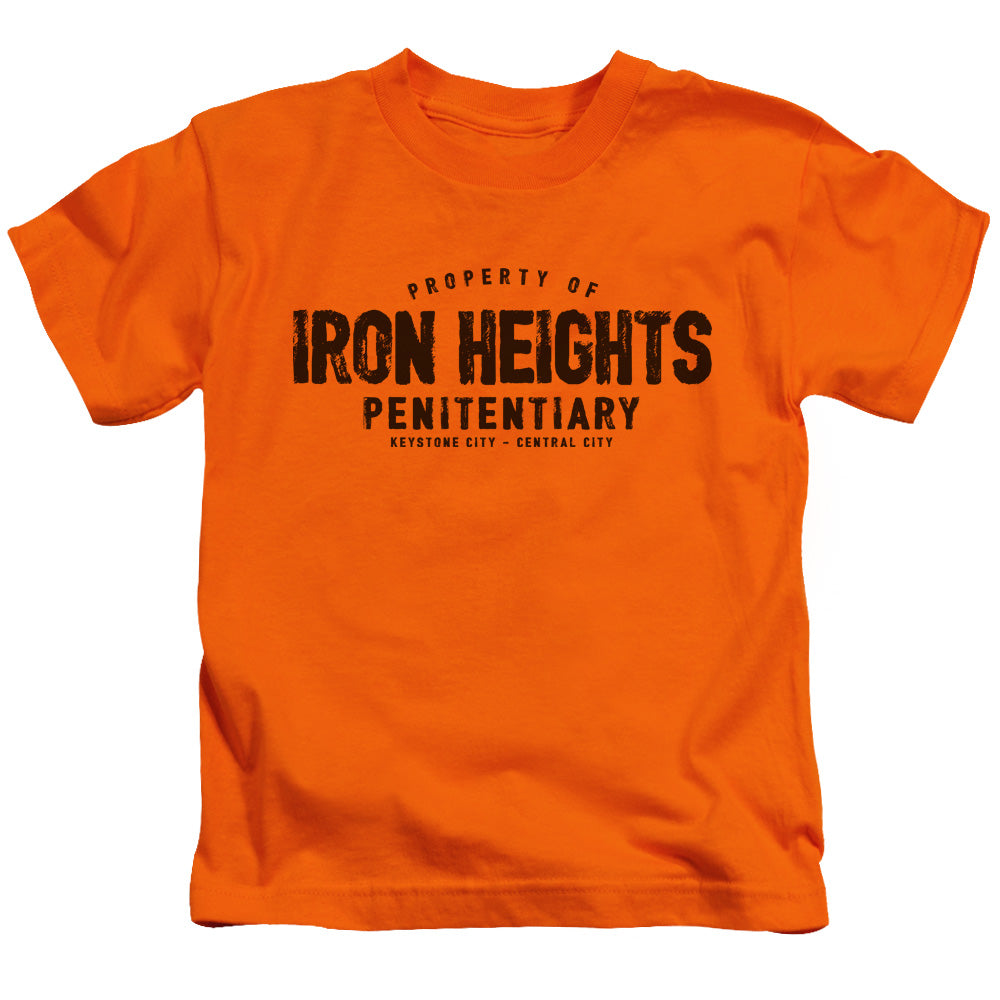 Justice League Iron Heights Juvenile Kids Youth T Shirt Orange