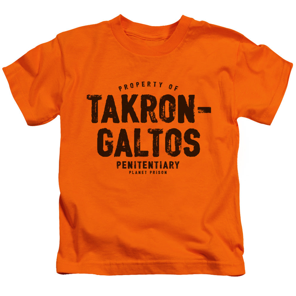 Justice League Takron Galtos Juvenile Kids Youth T Shirt Orange